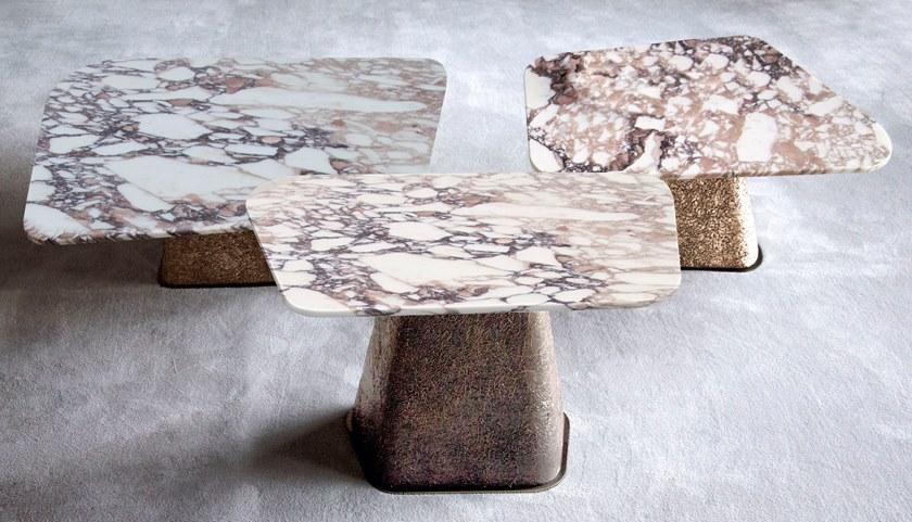 HESSENTIA | Cornelio Cappellini Низкий журнальный столик с мраморной столешницей Cheope Santreyd sun-id-1365005 - Вид №1