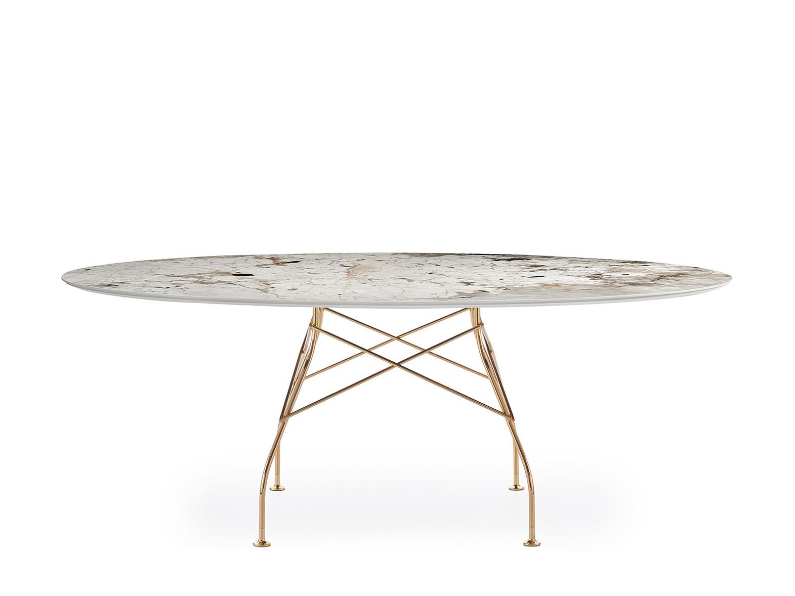 Овальный обеденный стол из керамогранита Kartell GLOSSY ARCH-00030518 - Вид №12