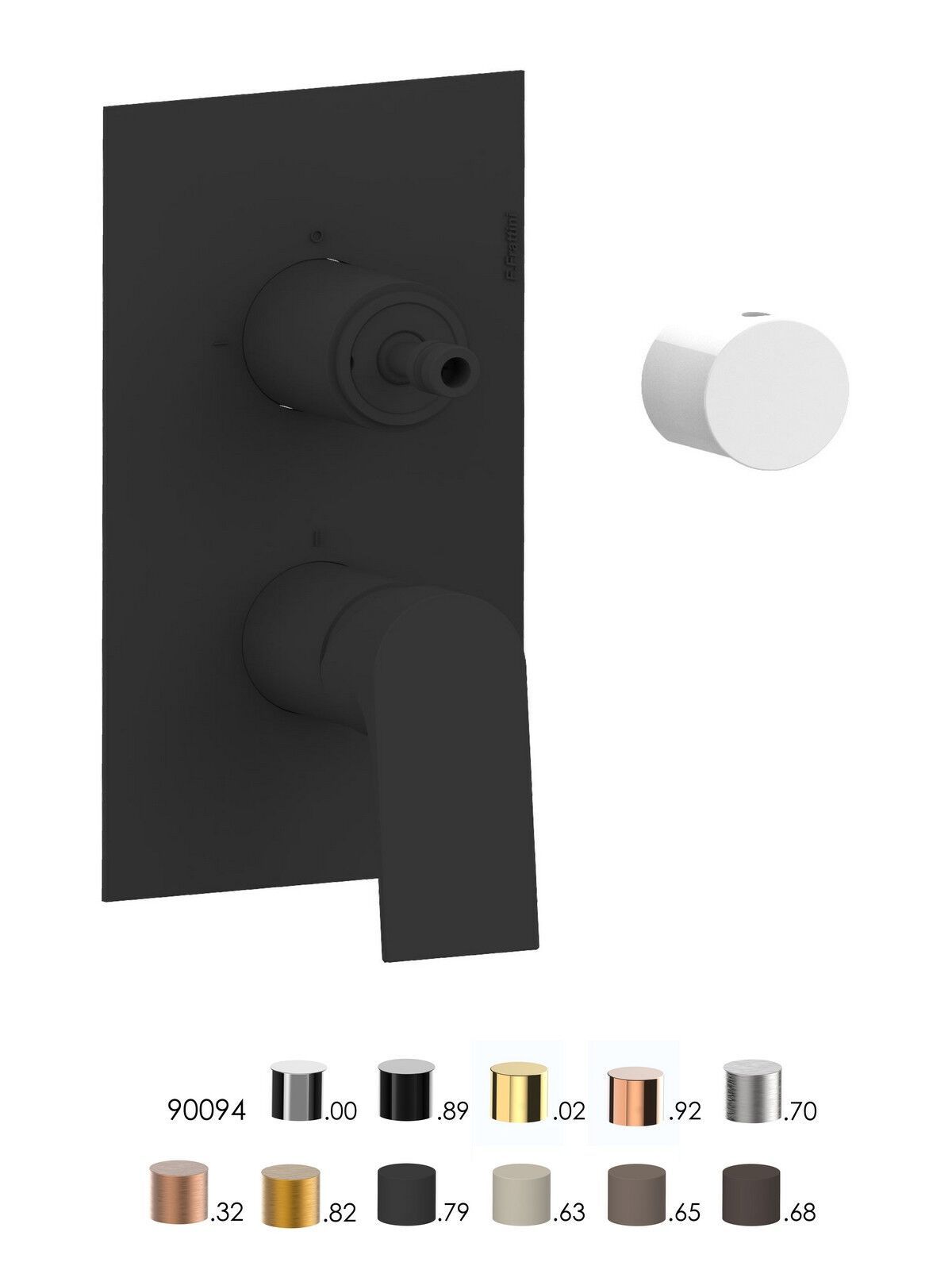 Однорычажный встраиваемый смеситель для душа с переключателем Rubinetterie Frattini Нарцисс ARCH-00114598 - Вид №6