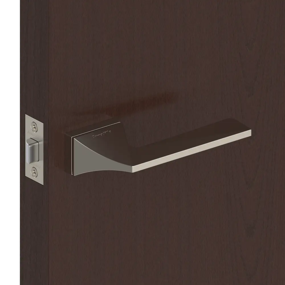 Ручка дверная Armadillo Iron UCS без запирания ЦАМ гальваническое покрытие цвет матовый никель STLM-2005082 - Вид №5