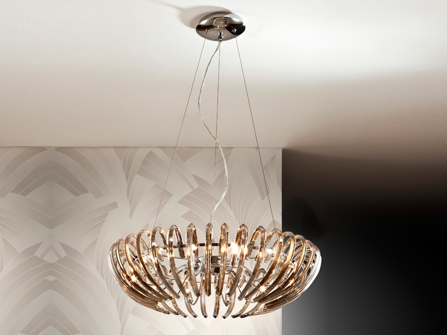 033462 Люстра цвета шампанского 12L Schuller Ariadna 