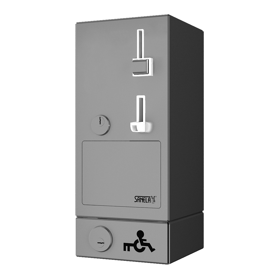 88404 Монетный и жетонный автомат для открывания двери с евро ключом, 24 В пост. SANELA 