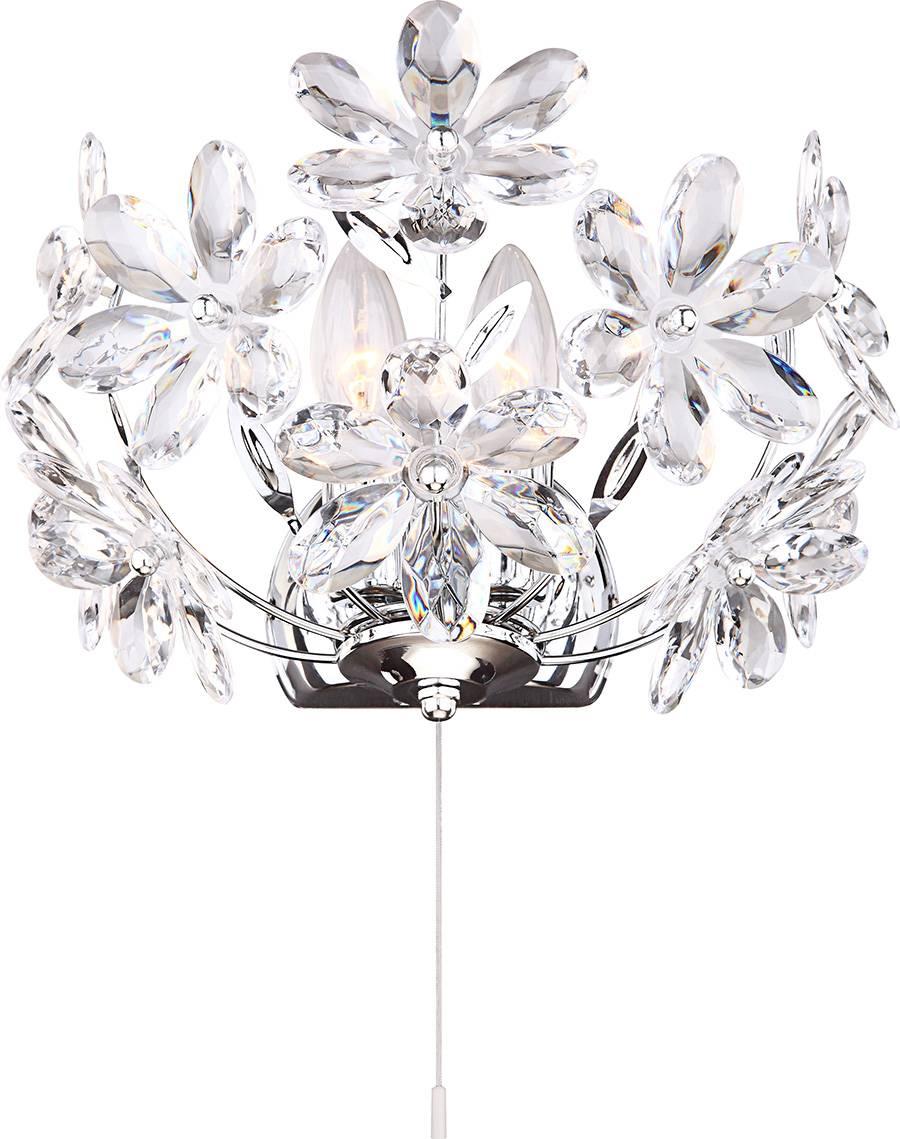 Бра Globo Juliana 5132-2W GLOBO ФЛОРИСТИКА 109429 Прозрачный;хром Ceramica Globo  - Вид №1