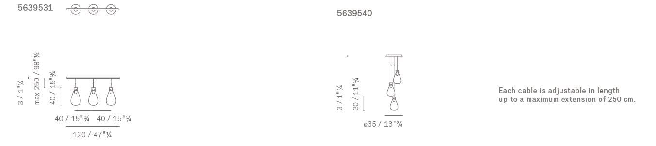 Стеклянный подвесной светильник Poltrona Frau коллекция-мебель и аксессуары ARCH-00109146 - Вид №11