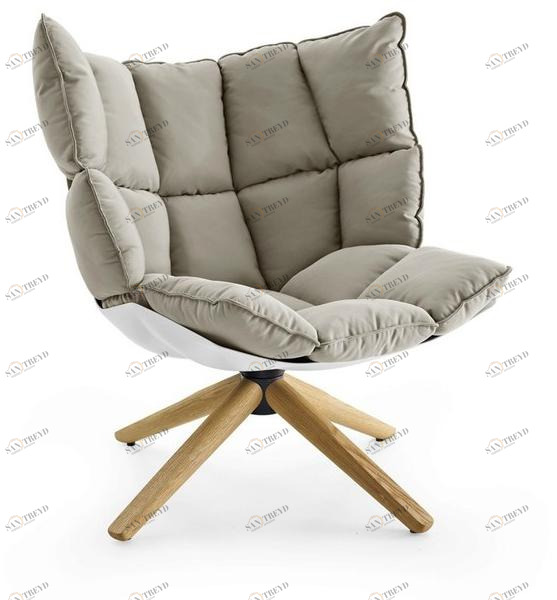 B&B Italia Мягкое кресло на жердочке из ткани Husk sun-id-1497324