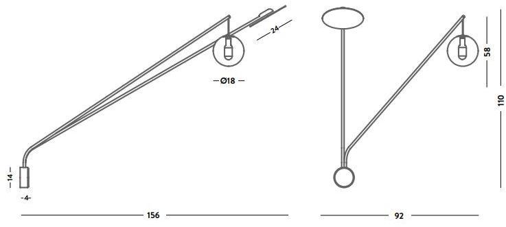 Cangini & Tucci Настенный светильник из латуни с прямым и отраженным светом Inti sun-id-1425948 - Вид №3