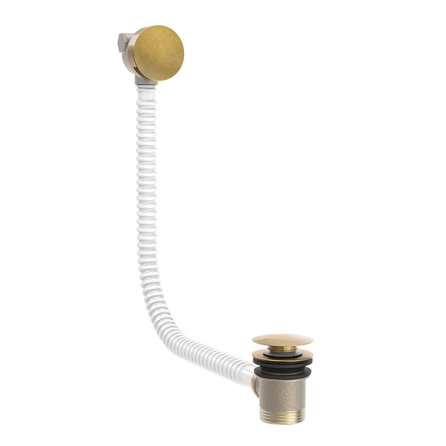 Круглый дренажный и наполнительный клапан Click-clack с переливом для ванны-03453430LV TRES Drain