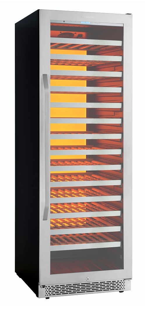 9189164 Винный шкаф Cavanova CV135-1TL серебристый STDN-0040358 - Вид №24