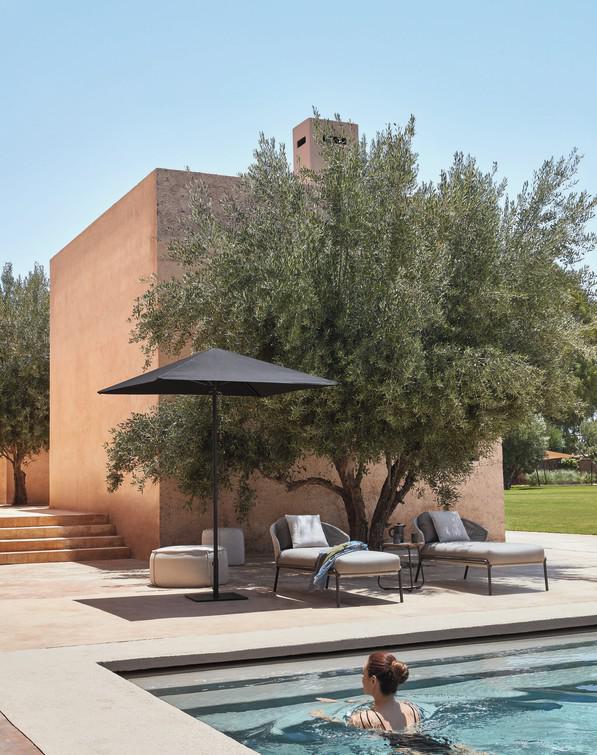 Шезлонг лава серебро Manutti Radius MNST743 - Вид №7