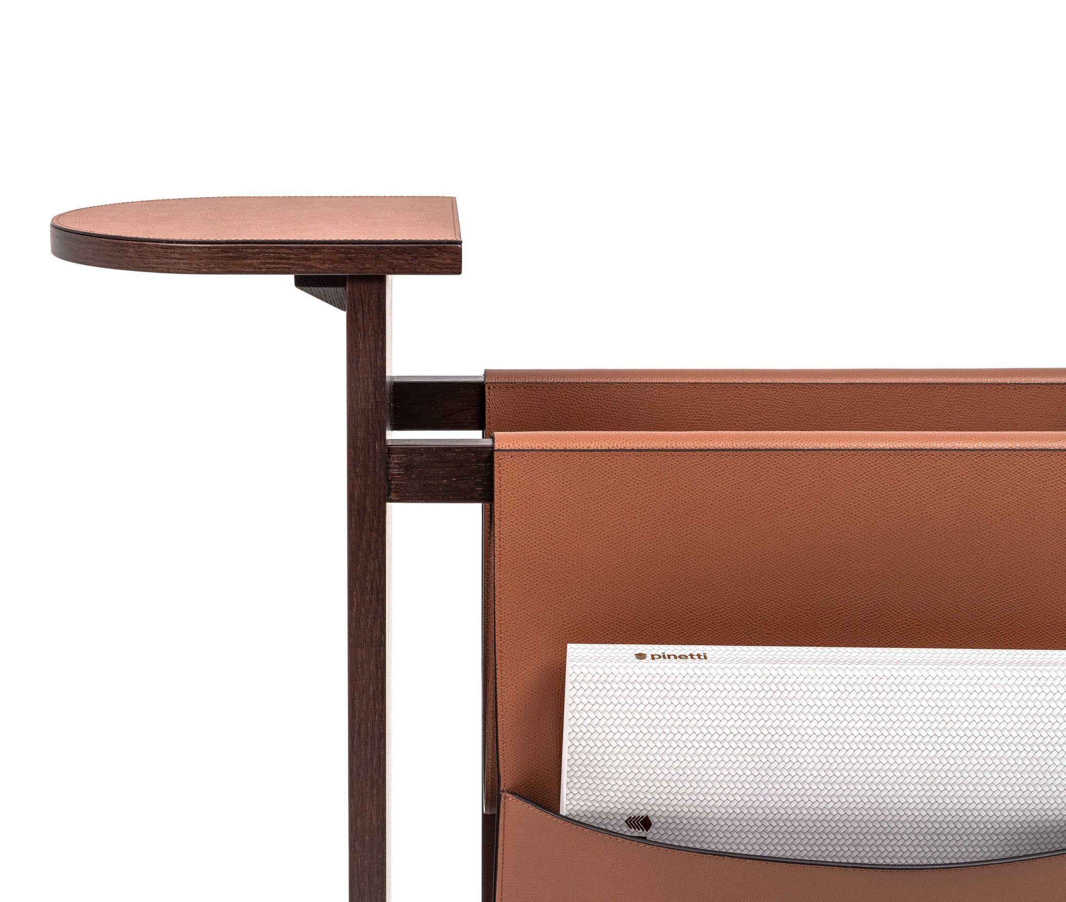 Полка для журналов Tata - 67,5X21,5XH62,5 см / зернистая кожа_earth Pinetti 00.0151.029.049 - Вид №3