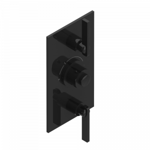 U2B-5400BE Накладка с ручкой регулировки температуры и двумя маховиками для термостатического смесителя 5400AE Thg-paris Le 11 с рукоятками Покрытие PVD бронза