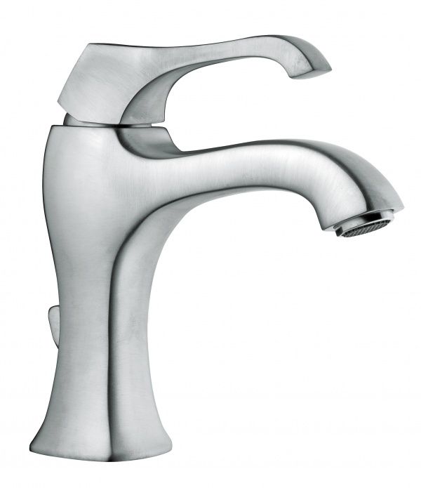 76003CSP Смеситель Ares с донным клапаном для раковины, цвет зачищенный хром EMMEVI