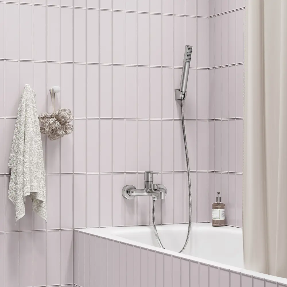 Лейка для душа Iddis Agua AGU1FBNi18 1 режим цвет сатин STLM-2096609 - Вид №3