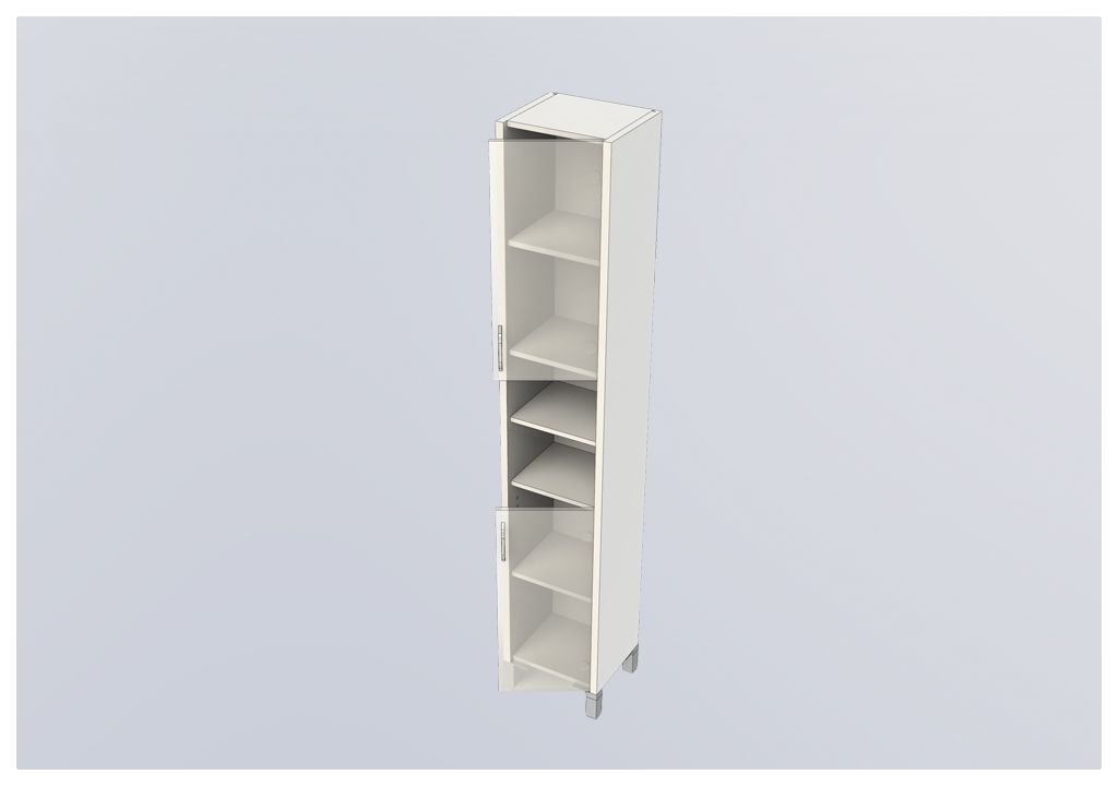 Шкаф-пенал для ванной Aquanet Донна 35 светлый дуб 00168934 - Вид №4