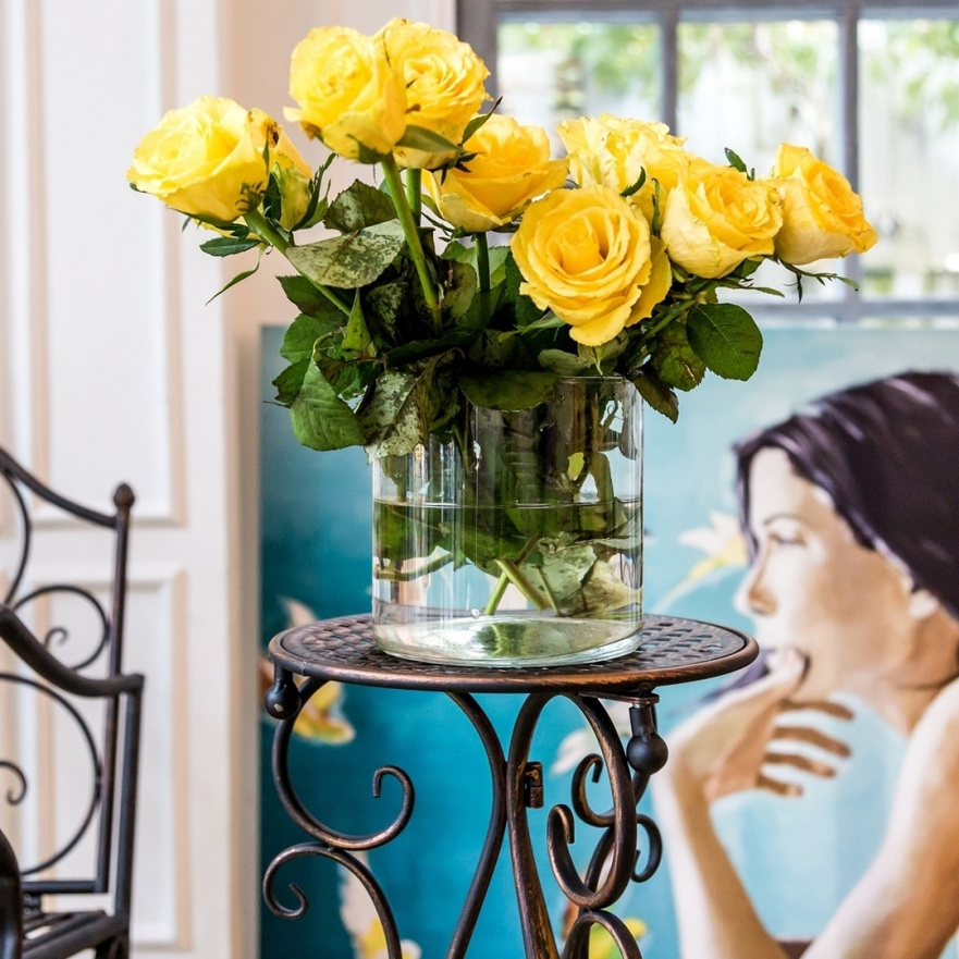 Кофейный столик круглый белый 27 см "Амбуаз" BYOBJECT ПЛЕТЕНИЕ 030051 Белый Object Desire  - Вид №4