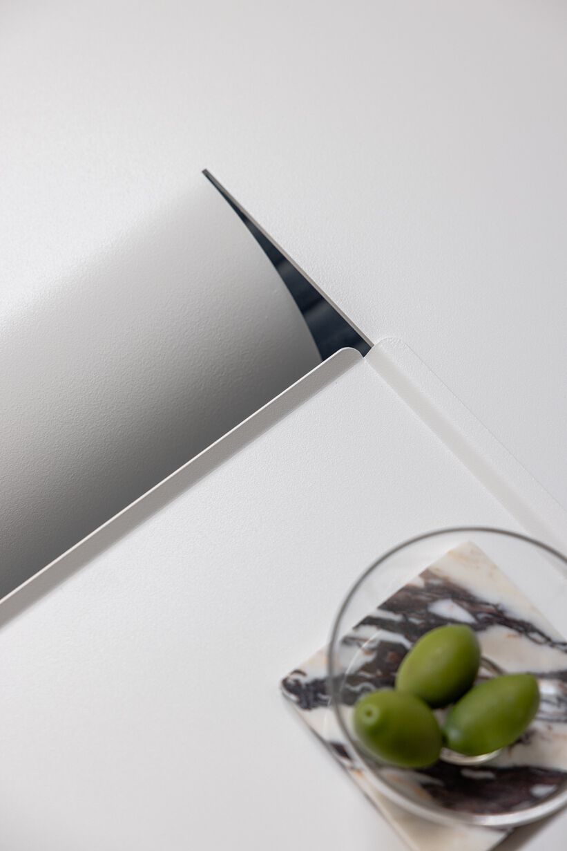 Низкий журнальный столик из листового металла Metallbude CUT ARCH-00111188 - Вид №45