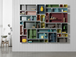 Книжный шкаф с подвесным днем