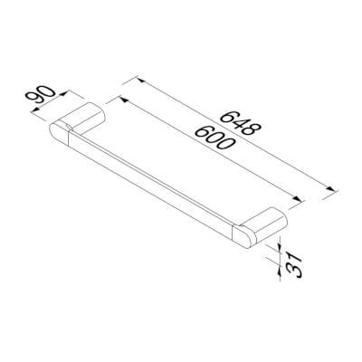 Металлический держатель для полотенец Geesa Wynk ARCH-00042568 - Вид №5