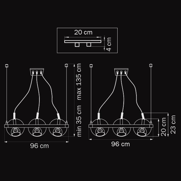 Подвесной светильник Lightstar Palla 803191 LIGHTSTAR ДИЗАЙНЕРСКИЕ, PALLA 070434 Хром  - Вид №1