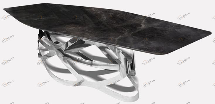 MORADA Обеденный стол из мрамора и металла Crown Crown dth