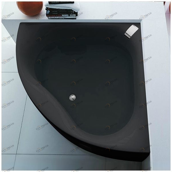 Ванна Gruppo tressee Slide V0441-C чёрная угловая большая Gruppo Treesse VTLV0441C