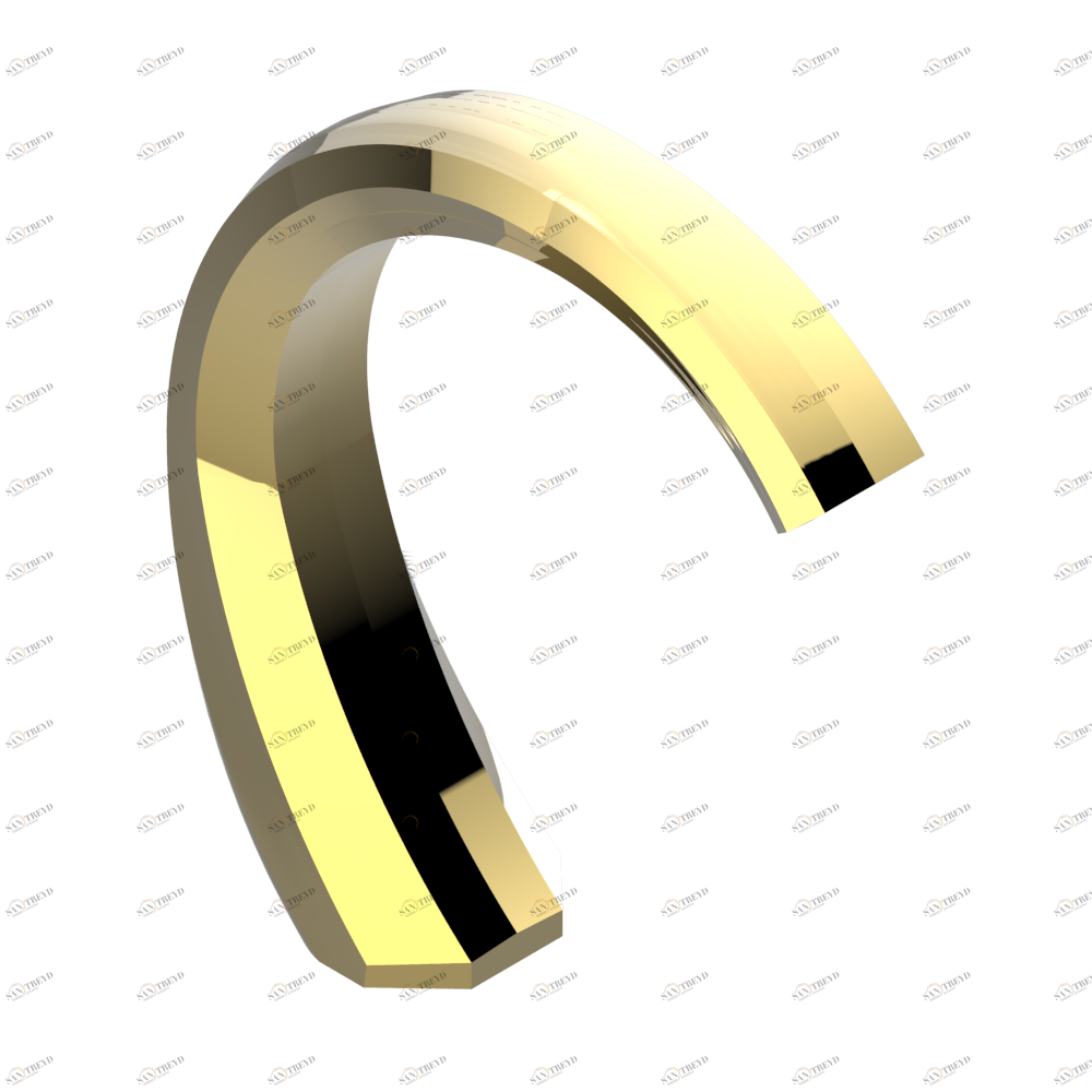 U2R-29SG Излив СУПЕР ГОЛИАФ устанавливаемый на борту ванны Thg-paris Nihal porcelaine verte Покрытие PVD золотистый цвет U2R 29SG CAT.F