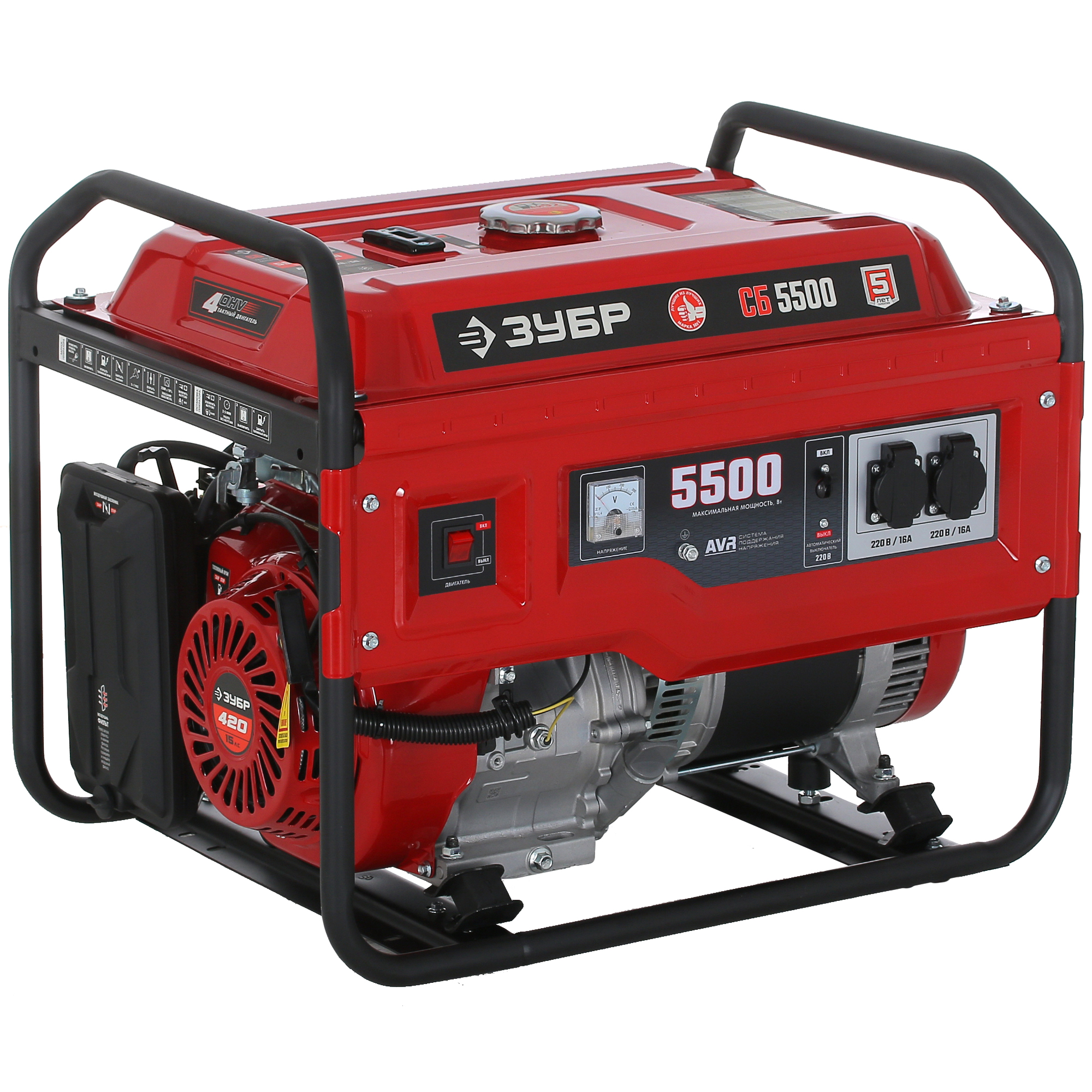 Электрогенератор   бензиновый Зубр СБ-5500 5307692 STDN-0060122