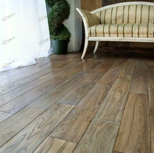 Массивная доска Ashton Модена Дуб Натур (Гладкая) 400-1700х127 мм 1000300015