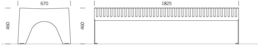 BENKERT BANKE Скамья из нержавеющей стали без спинки Chalidor sun-id-1356288 - Вид №3