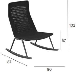 santreyd.com Садовое кресло-качалка с высокой спинкой в ​​современном стиле sun-id-1355868 - Вид №1