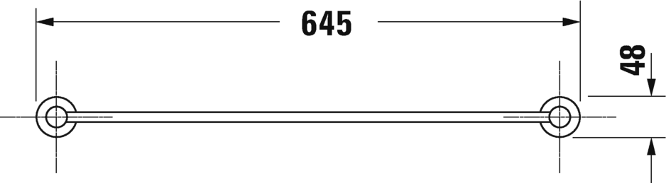 009924..00 D-Code Держатель для банного полотенца Хром Duravit - Вид №2