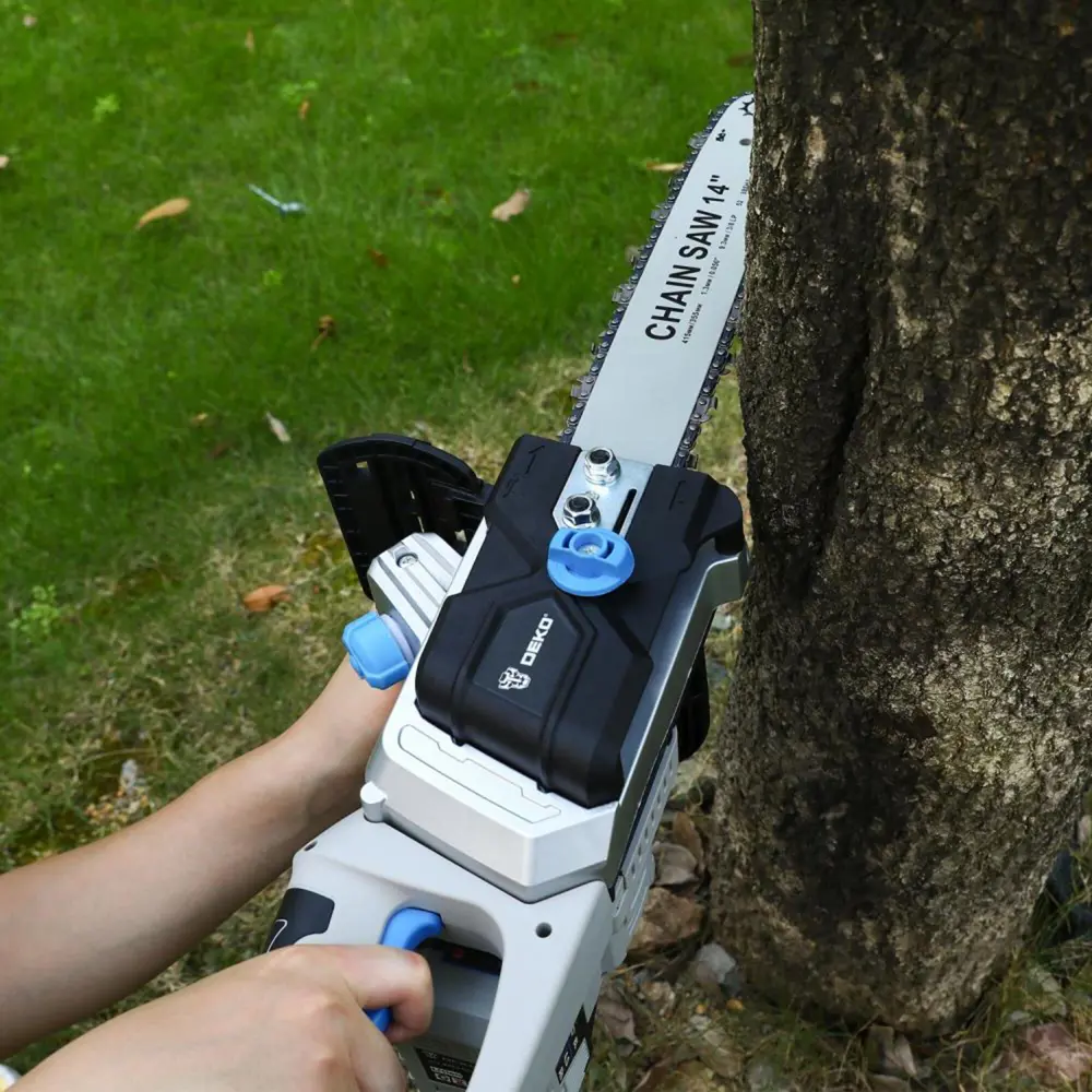 Аккумуляторная цепная пила DEKO DKCHS40PRO 40В с двумя батареями 89363244 STLM-1566530 - Вид №7