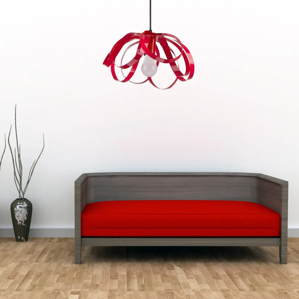 Подвес Makareno 1xE14х60 Вт, металл/пластик, цвет чёрный/красный LUMIN ARTE STLM-2171105 - Вид №3