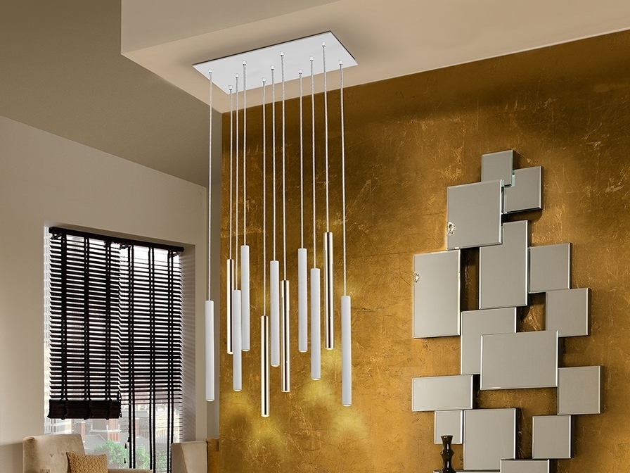 085139 Подвесной светильник 11L белый/золотой Schuller Varas 