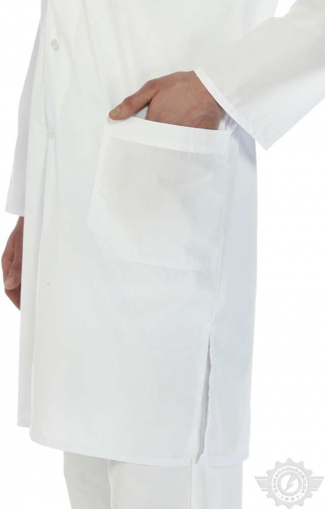 66245 Халат "Сервис" мужской белый  Медицинская одежда  размер 48-50/170-176 Спецодежда  - Вид №5