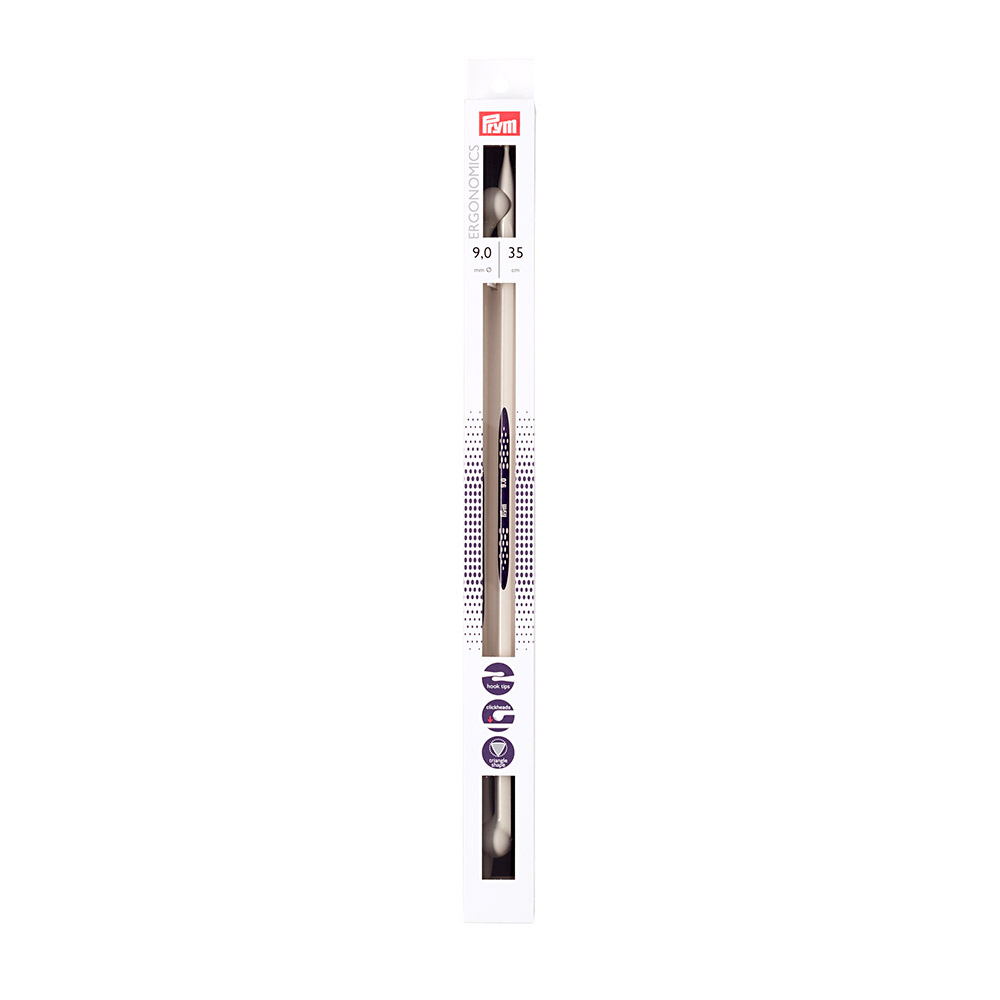 190362 Спицы PRYM прямые пластик d 9.0 мм 35 см . PRYM Ergonomics 