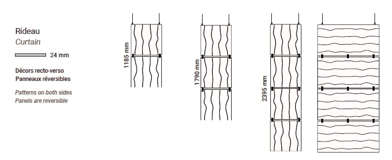 Рециркулированный ПЭТ подвесной звукопоглощающий офисный перегородка Manade Swell ARCH-00128371 - Вид №4
