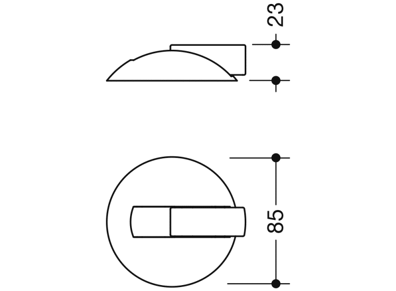 625XA напольный дверной буфер HEWI System 111 | Edelstahl  - Вид №1
