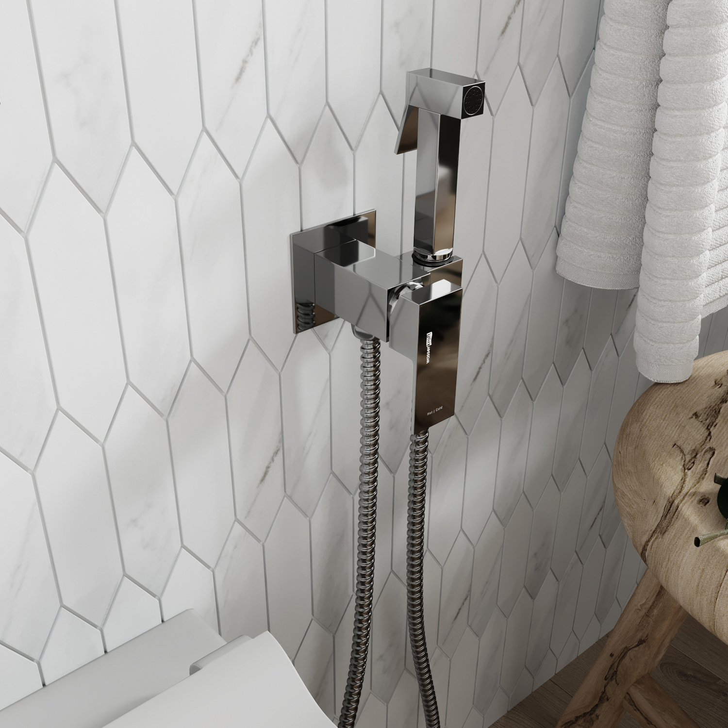 A71138 Встраиваемый смеситель для душа с гигиенической лейкой WasserKRAFT  - Вид №3