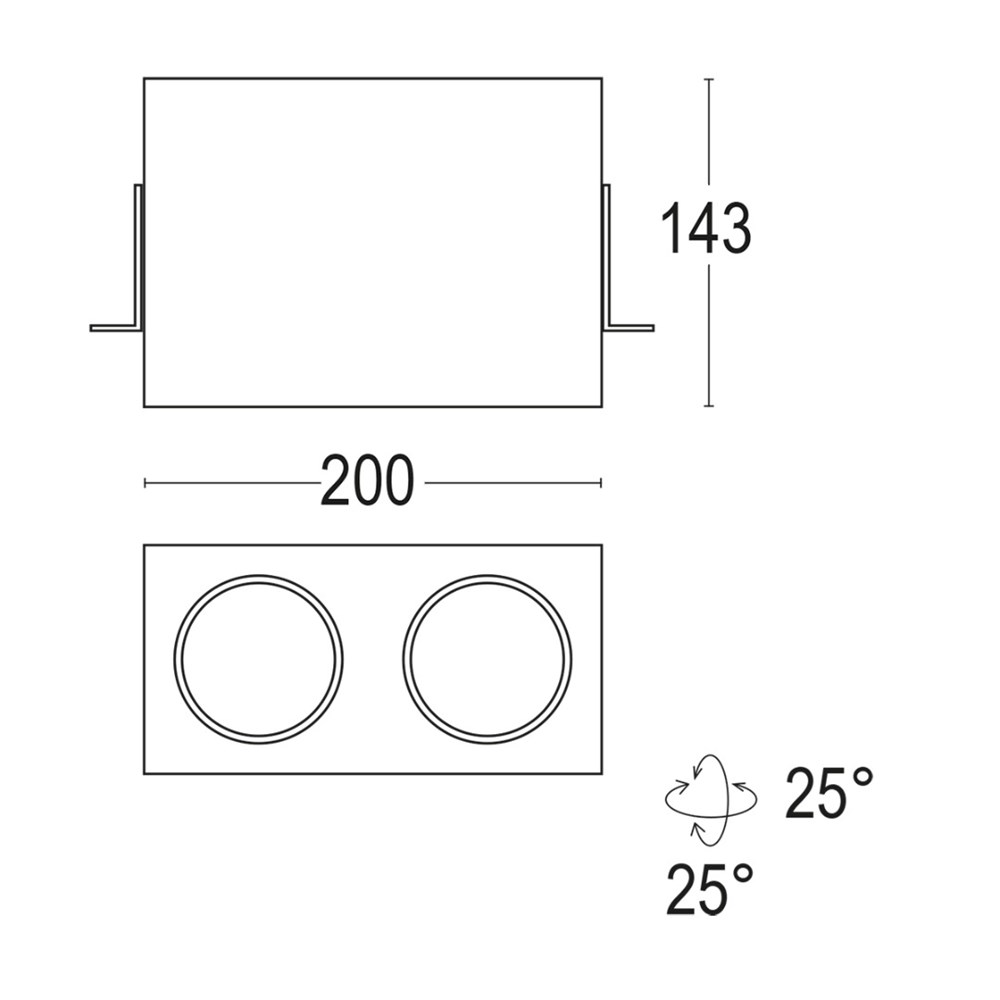 Box 1R SQ 2L Ghidini Box R .02 Черный (Матовый)  - Вид №1