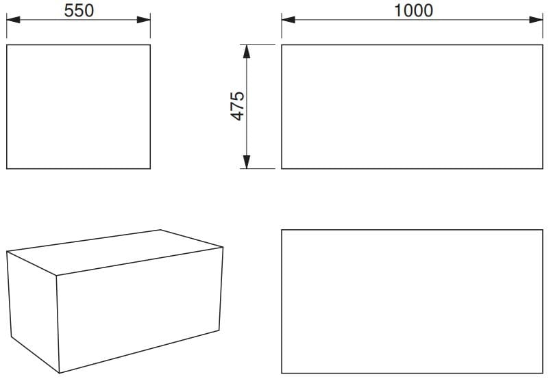 Скамья из пены QM без спинки Quinze & Milan ARCH-00092564 - Вид №1
