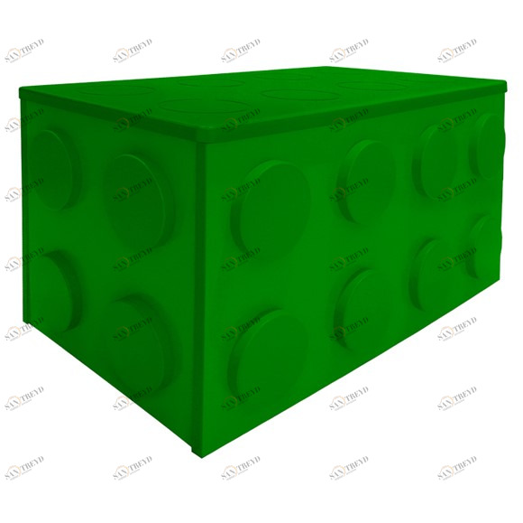 Ящик для игрушек крашеный "Леголенд" МАНДАРИН ЛЕГОЛЕНД 179565 Зеленый Santreyd 