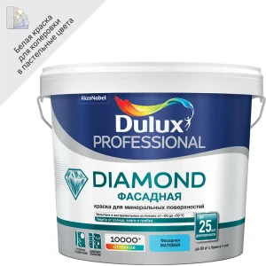 Краска для колеровки Dulux Фасадная Гладкая прозрачная база BM 4.8 л