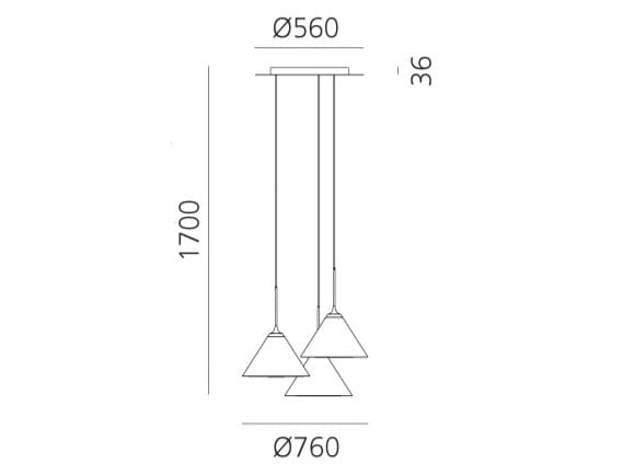 Алюминиевый светодиодный подвесной светильник Artemide Look at Me ARCH-00131395 - Вид №15