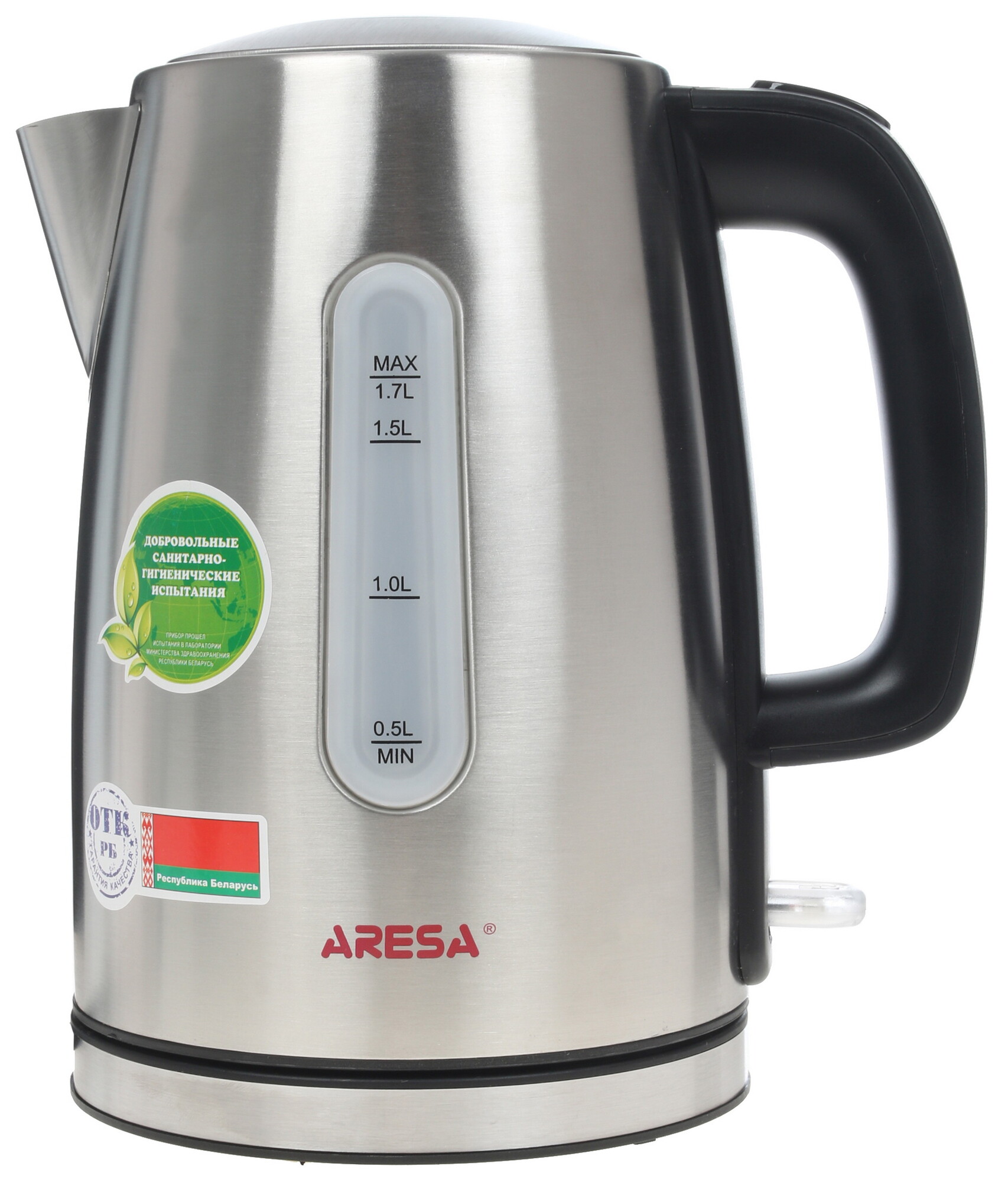 1206286 Электрочайник Aresa AR-3437 серебристый STDN-0031128