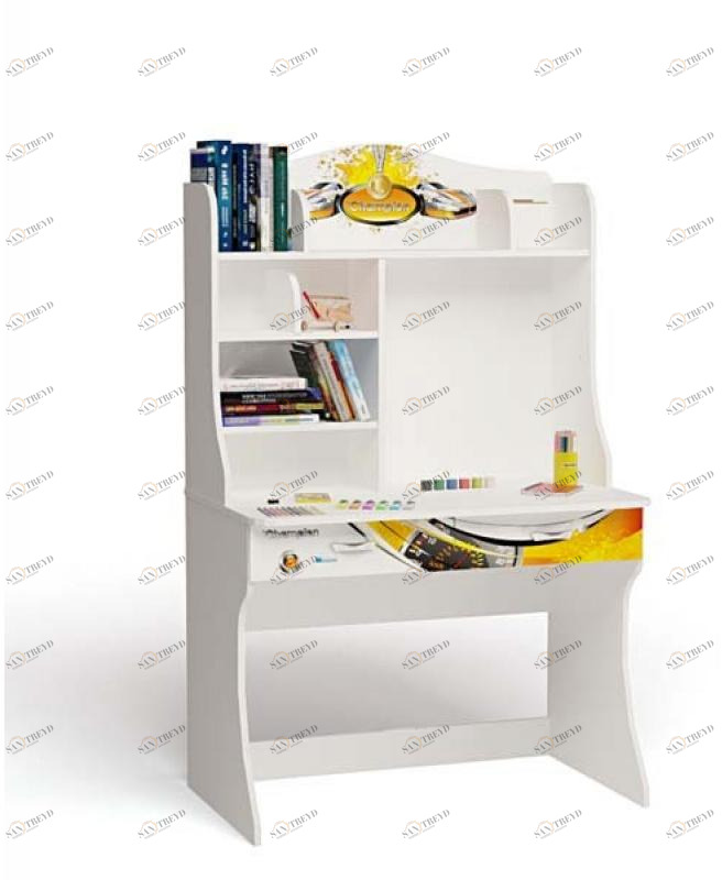 Стол с надстройкой ABC-KING Champion, белый 4631148283978