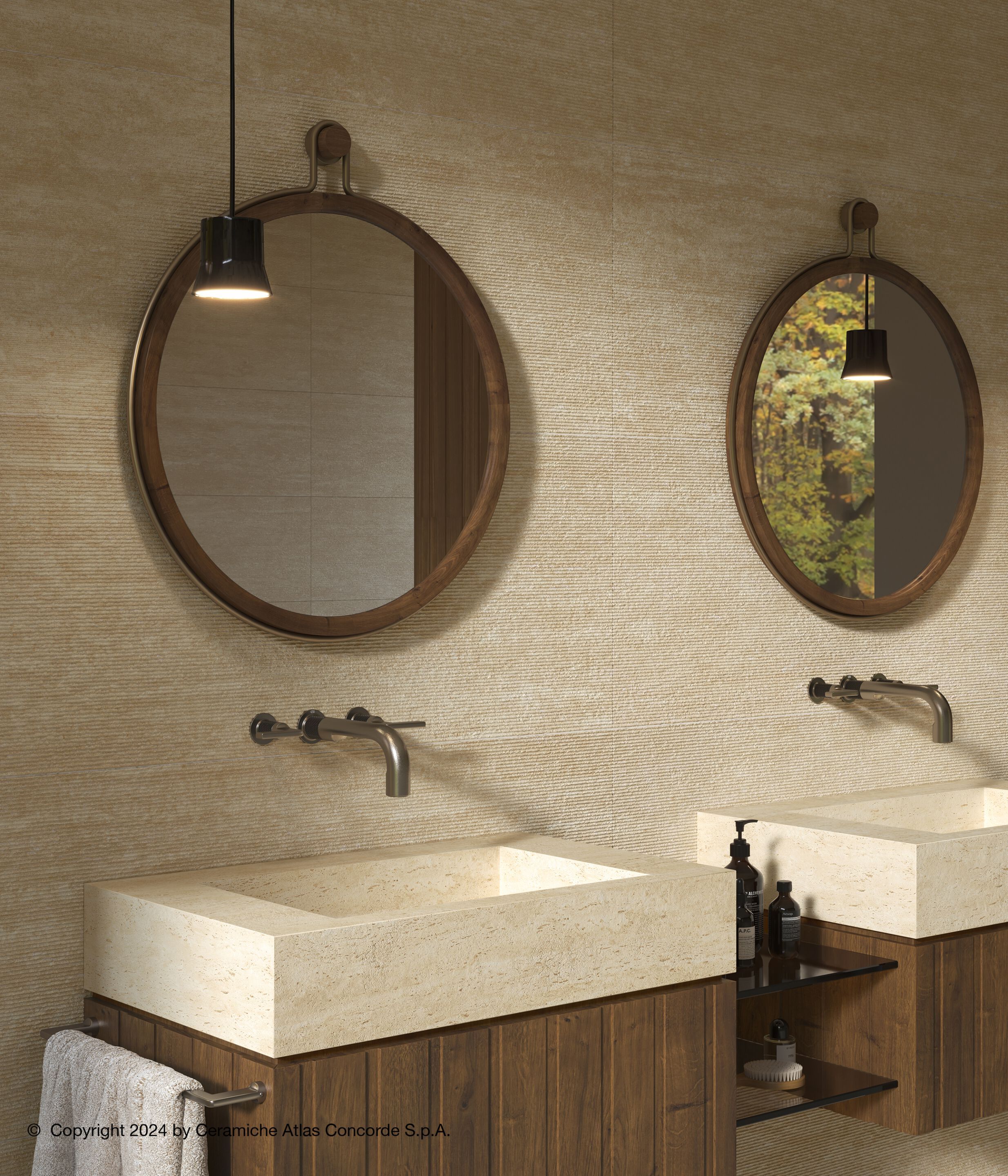 Трехмерная облицовка керамогранита с мраморным эффектом для интерьера Atlas Concorde ARCH-00125054 - Вид №35