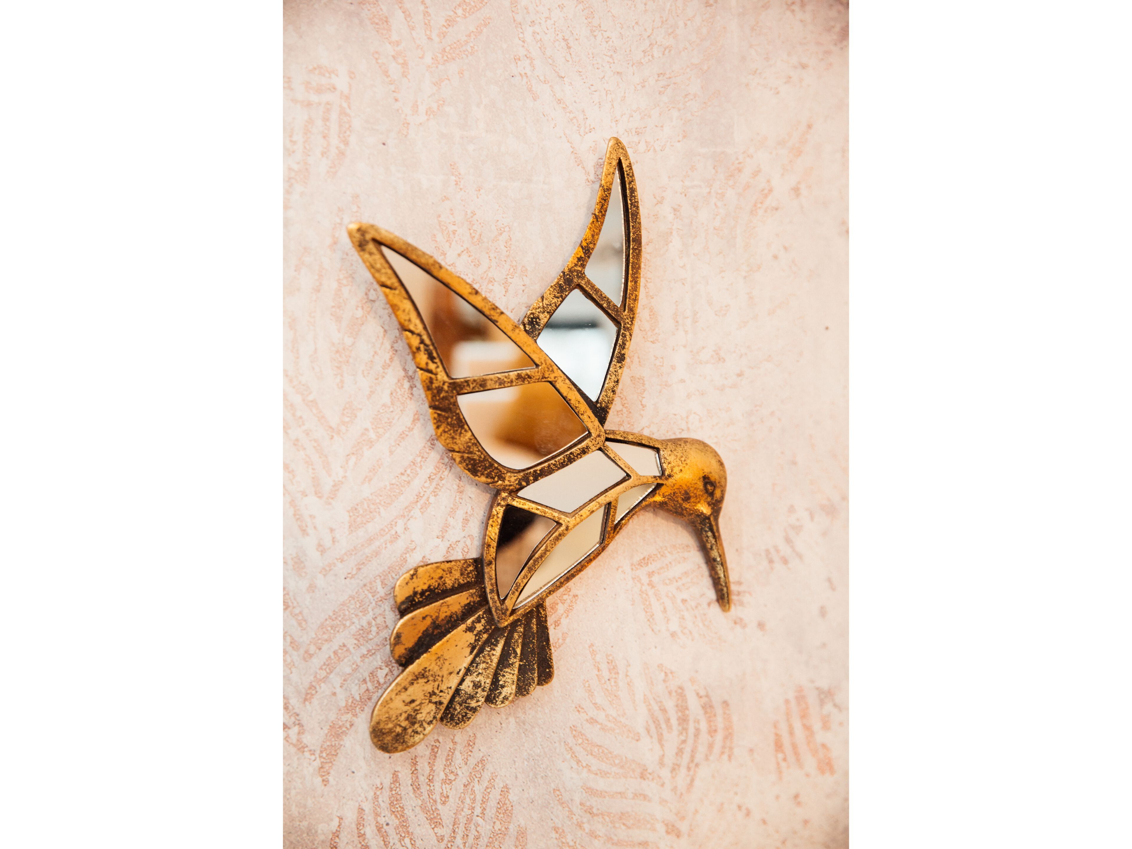 Декоративный предмет стены / зеркало из полирезина KARE Design HUMMINGBIRD MIRROR ARCH-00005427 - Вид №1