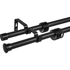 Santreyd Двухрядный карниз для штор матовый черный 160-320 см 89362161