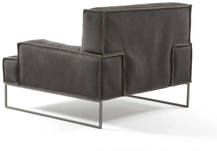 Frigerio Salotti Кожаное кресло с салазками и подлокотниками Cloud sun-id-1391432 - Вид №1